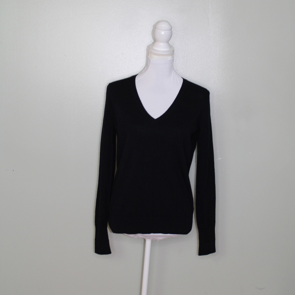 everlane women cashmere sweater size small navy